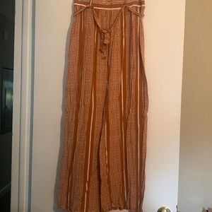 Tribal print wide legged pants